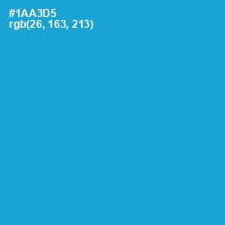 #1AA3D5 - Cerulean Color Image