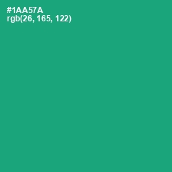 #1AA57A - Jade Color Image