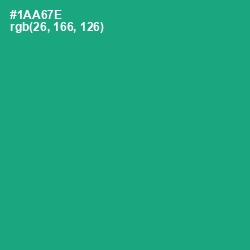 #1AA67E - Jade Color Image