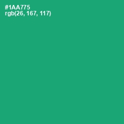 #1AA775 - Jade Color Image