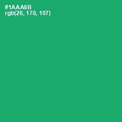 #1AAA6B - Jade Color Image