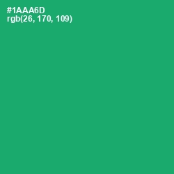 #1AAA6D - Jade Color Image