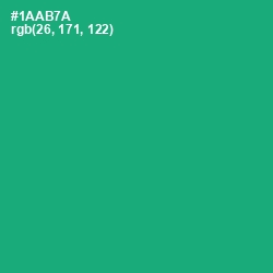 #1AAB7A - Jade Color Image