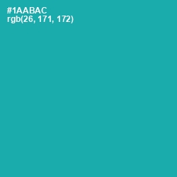 #1AABAC - Eastern Blue Color Image