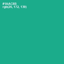 #1AAC8B - Mountain Meadow Color Image