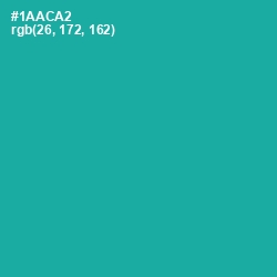 #1AACA2 - Eastern Blue Color Image