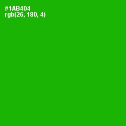 #1AB404 - Forest Green Color Image