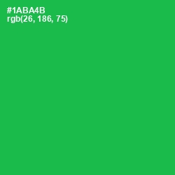 #1ABA4B - Green Haze Color Image