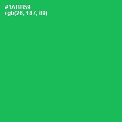 #1ABB59 - Jade Color Image