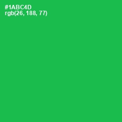 #1ABC4D - Jade Color Image