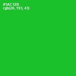 #1AC12B - Green Color Image