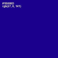 #1B008D - Ultramarine Color Image