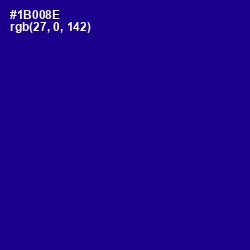 #1B008E - Ultramarine Color Image