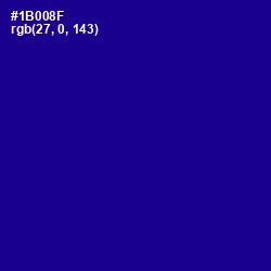 #1B008F - Ultramarine Color Image