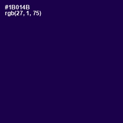 #1B014B - Tolopea Color Image