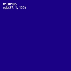 #1B0185 - Ultramarine Color Image