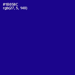 #1B058C - Ultramarine Color Image