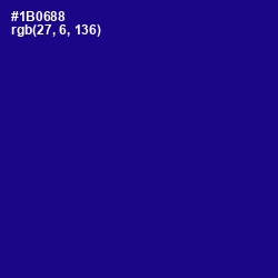 #1B0688 - Ultramarine Color Image