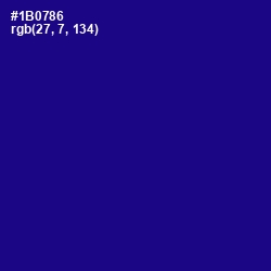 #1B0786 - Ultramarine Color Image