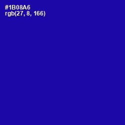 #1B08A6 - Ultramarine Color Image