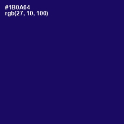 #1B0A64 - Arapawa Color Image