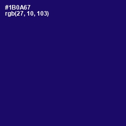 #1B0A67 - Arapawa Color Image