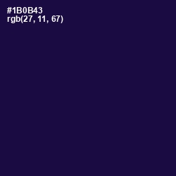 #1B0B43 - Tolopea Color Image