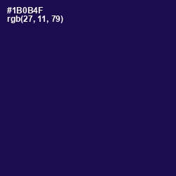 #1B0B4F - Tolopea Color Image