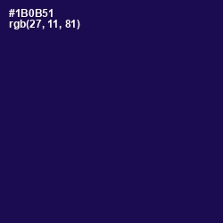 #1B0B51 - Tolopea Color Image