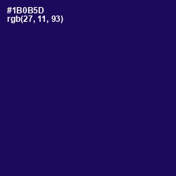 #1B0B5D - Gulf Blue Color Image