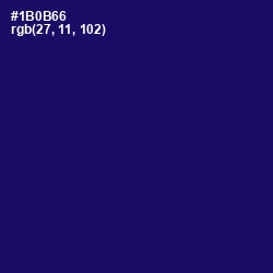 #1B0B66 - Arapawa Color Image