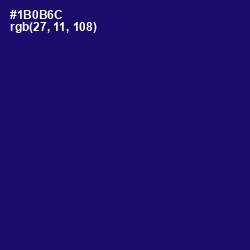 #1B0B6C - Arapawa Color Image