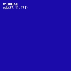 #1B0BAB - Ultramarine Color Image