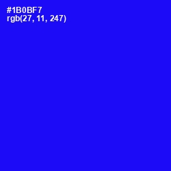 #1B0BF7 - Blue Color Image