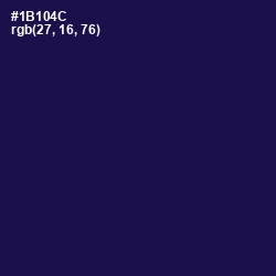 #1B104C - Bunting Color Image