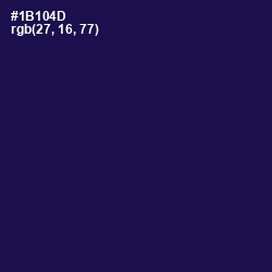 #1B104D - Bunting Color Image