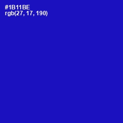 #1B11BE - Persian Blue Color Image