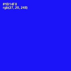 #1B14F8 - Blue Color Image