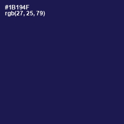 #1B194F - Bunting Color Image