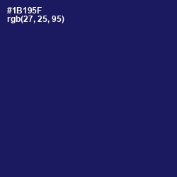 #1B195F - Bunting Color Image