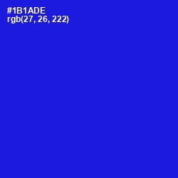 #1B1ADE - Dark Blue Color Image