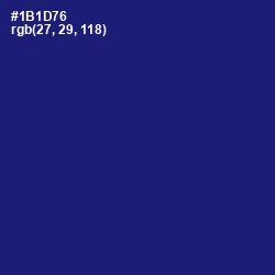 #1B1D76 - Deep Koamaru Color Image