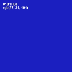 #1B1FBF - Persian Blue Color Image