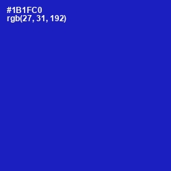 #1B1FC0 - Dark Blue Color Image