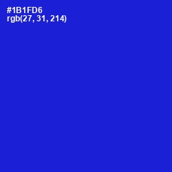 #1B1FD6 - Dark Blue Color Image