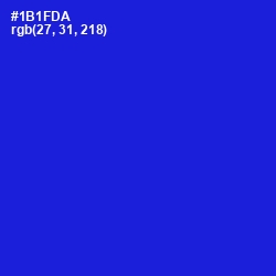 #1B1FDA - Dark Blue Color Image