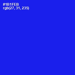 #1B1FEB - Blue Color Image