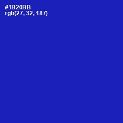 #1B20BB - Persian Blue Color Image