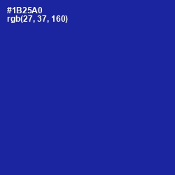 #1B25A0 - International Klein Blue Color Image