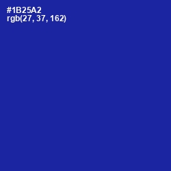 #1B25A2 - International Klein Blue Color Image